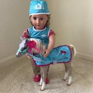 Every girls dream!  Foal and doll vet tech outfit